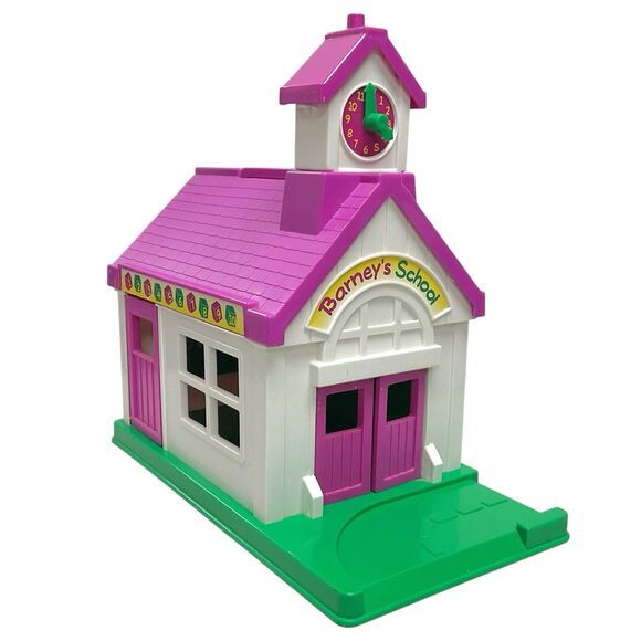 Vintage 1993 Barney & Friends Lyons Group Schoolhouse School House Play Set ONLY - Picture 1 of 9